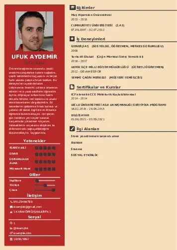 Sosyolog Cv Örnekleri cv indir